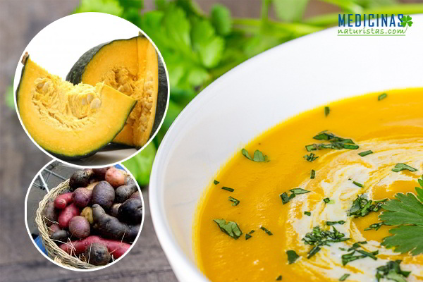 Crema de calabaza y zanahoria, receta antioxidante