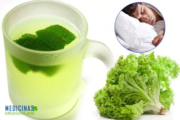 Infusión de lechuga, menta y miel para el insomnio
